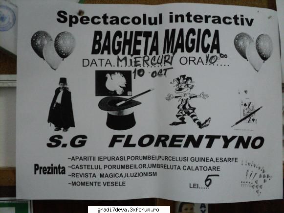 fluturasi intarzire, postam aspecte din magie.