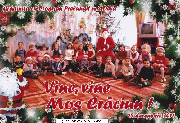 grupa mica moa craciun i-a vizitat copiii grupei mici: